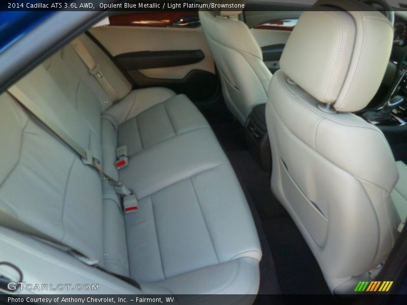 Opulent Blue Metallic / Light Platinum/Brownstone 2014 Cadillac ATS 3.6L AWD