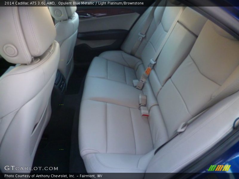 Opulent Blue Metallic / Light Platinum/Brownstone 2014 Cadillac ATS 3.6L AWD