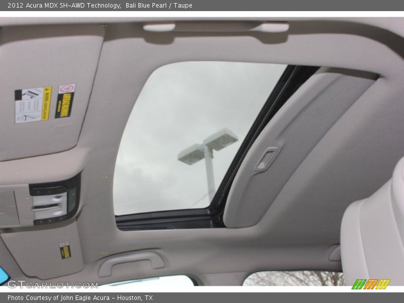 Bali Blue Pearl / Taupe 2012 Acura MDX SH-AWD Technology