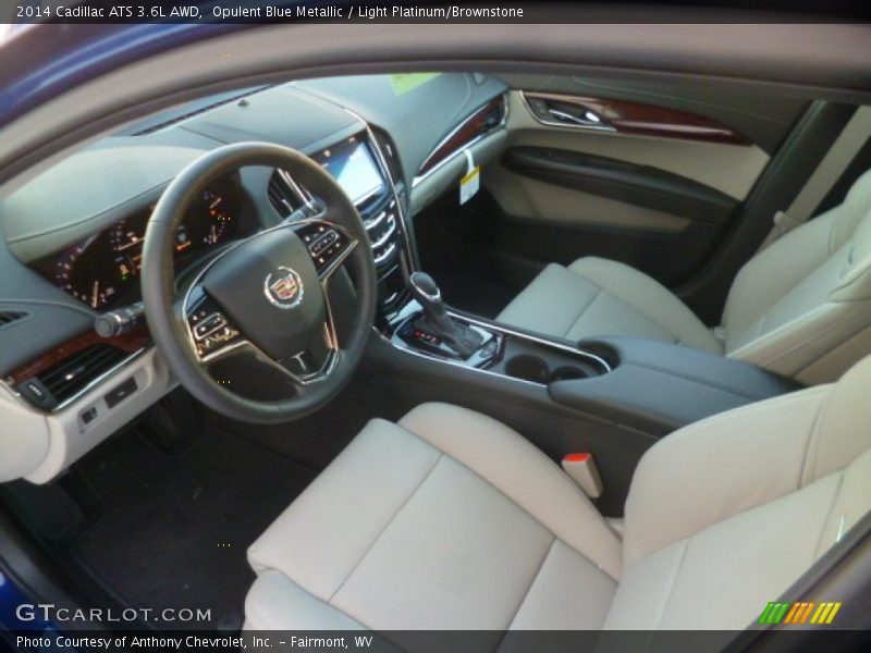 Light Platinum/Brownstone Interior - 2014 ATS 3.6L AWD 