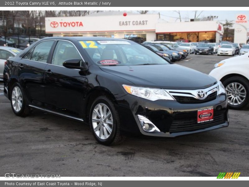 Attitude Black Metallic / Ivory 2012 Toyota Camry XLE V6