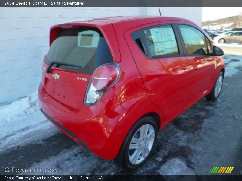 Salsa / Silver/Silver 2014 Chevrolet Spark LS