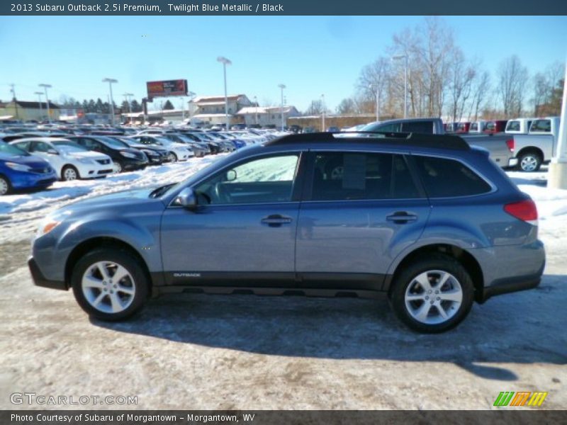 Twilight Blue Metallic / Black 2013 Subaru Outback 2.5i Premium