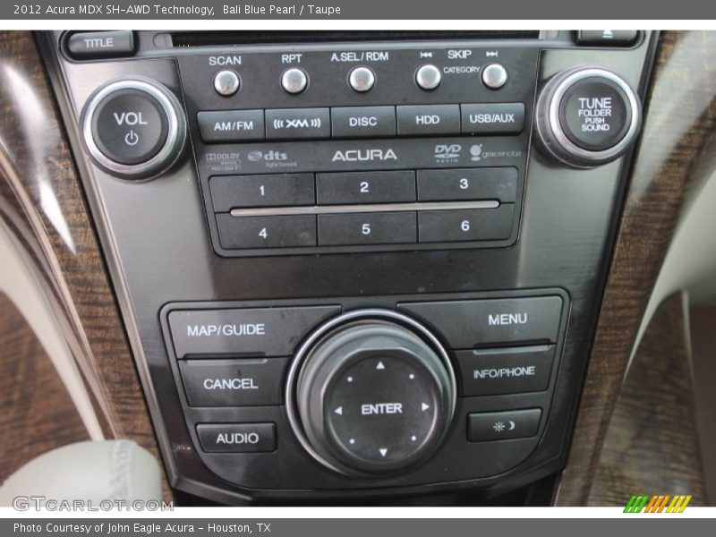 Bali Blue Pearl / Taupe 2012 Acura MDX SH-AWD Technology