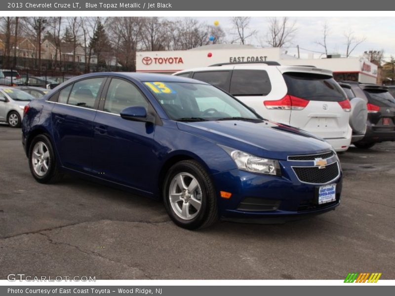 Blue Topaz Metallic / Jet Black 2013 Chevrolet Cruze LT