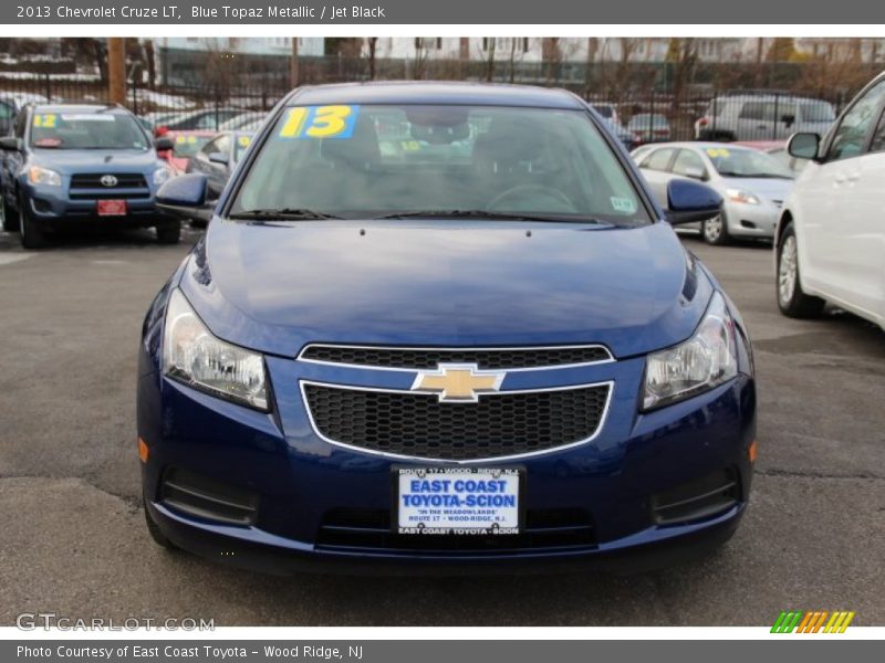 Blue Topaz Metallic / Jet Black 2013 Chevrolet Cruze LT