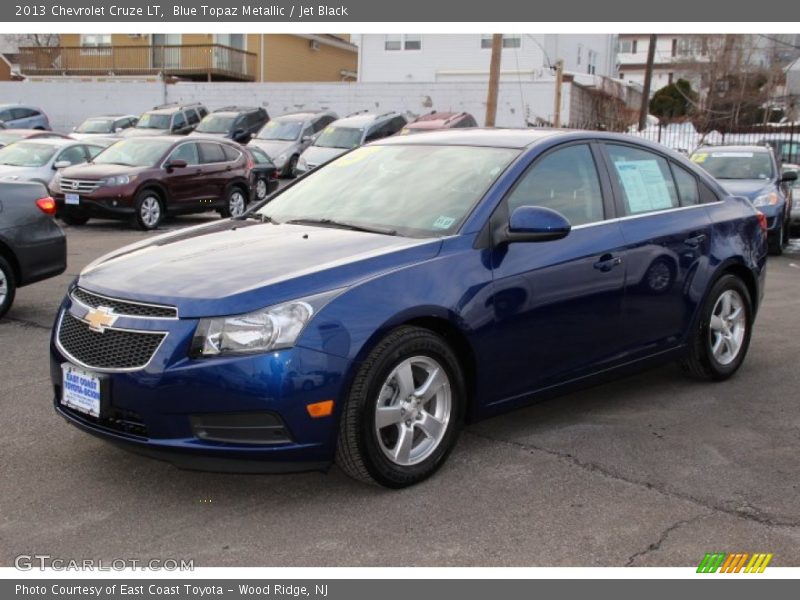 Blue Topaz Metallic / Jet Black 2013 Chevrolet Cruze LT