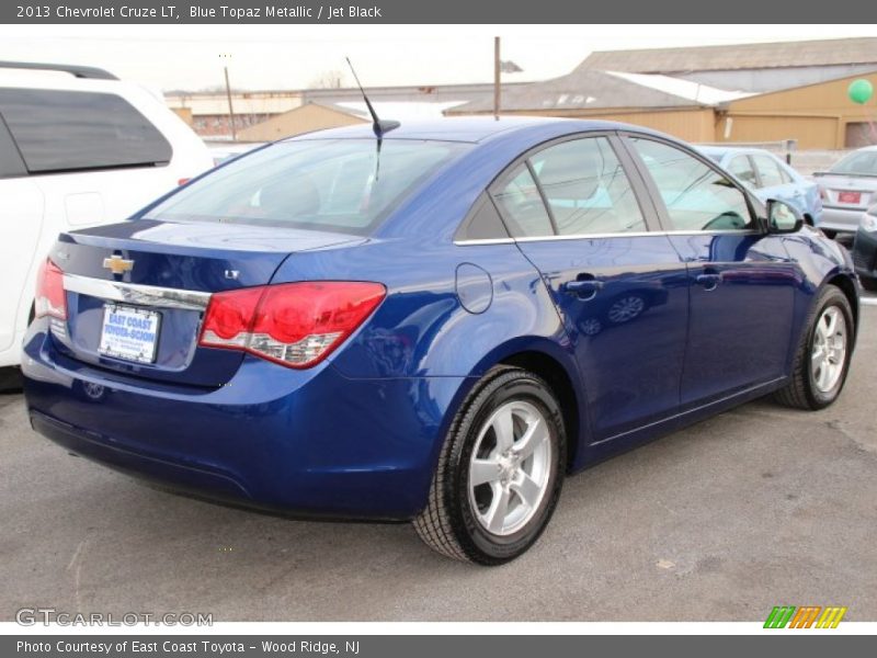 Blue Topaz Metallic / Jet Black 2013 Chevrolet Cruze LT