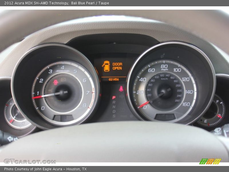 Bali Blue Pearl / Taupe 2012 Acura MDX SH-AWD Technology