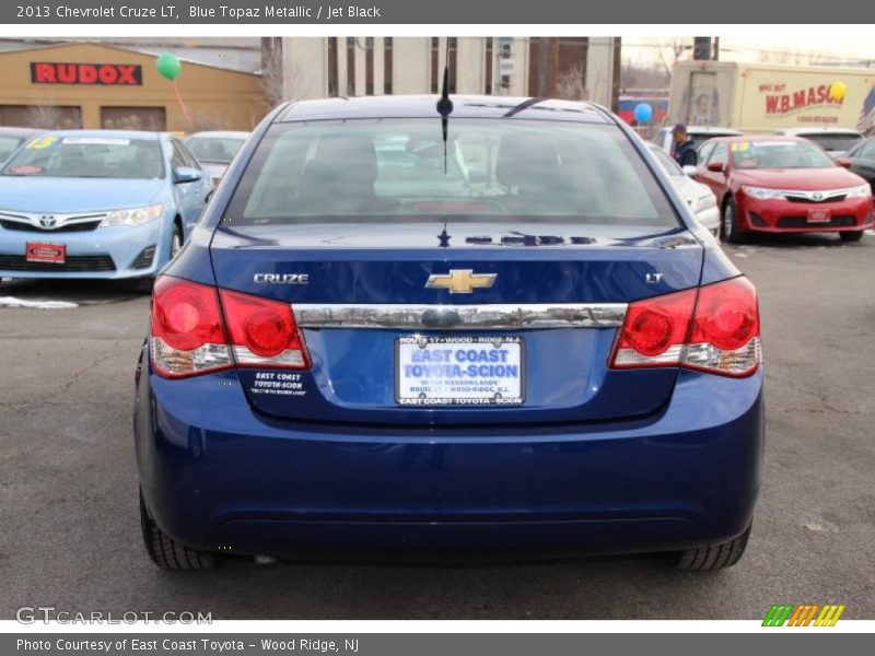 Blue Topaz Metallic / Jet Black 2013 Chevrolet Cruze LT