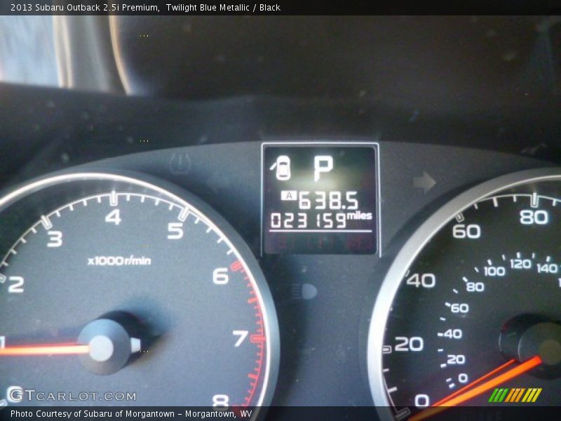 Twilight Blue Metallic / Black 2013 Subaru Outback 2.5i Premium