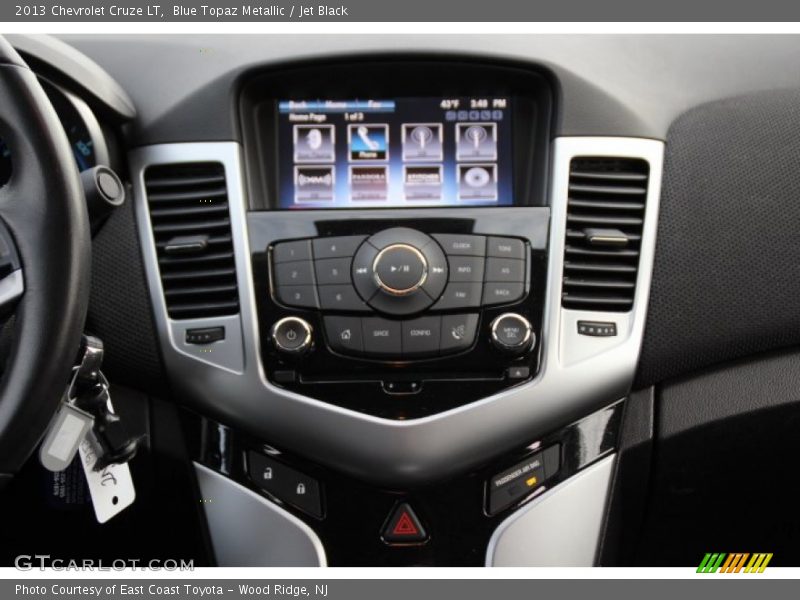Blue Topaz Metallic / Jet Black 2013 Chevrolet Cruze LT