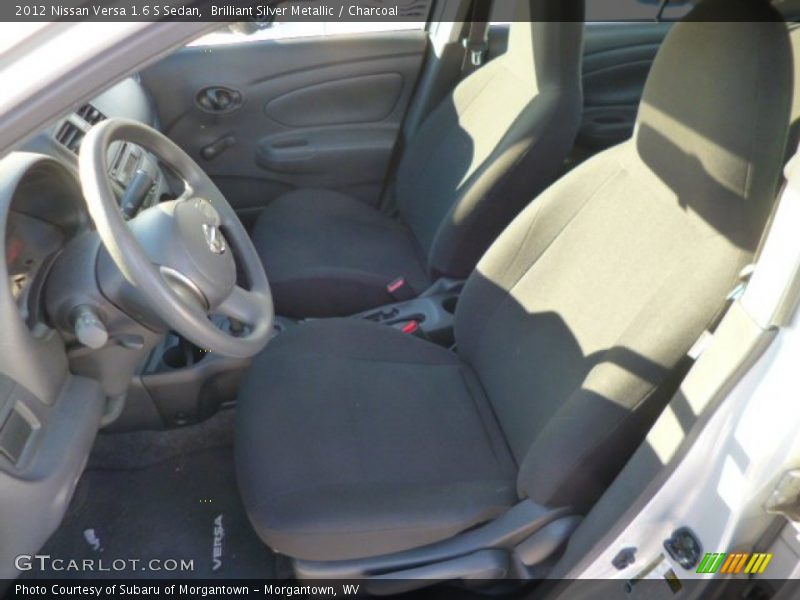 Brilliant Silver Metallic / Charcoal 2012 Nissan Versa 1.6 S Sedan