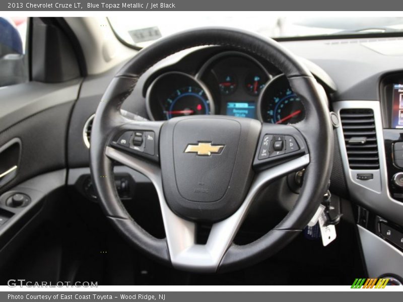Blue Topaz Metallic / Jet Black 2013 Chevrolet Cruze LT