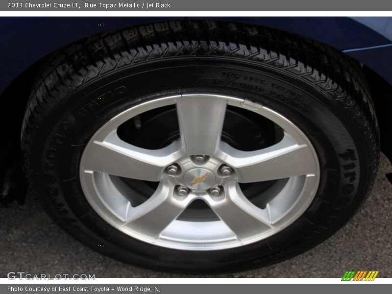 Blue Topaz Metallic / Jet Black 2013 Chevrolet Cruze LT