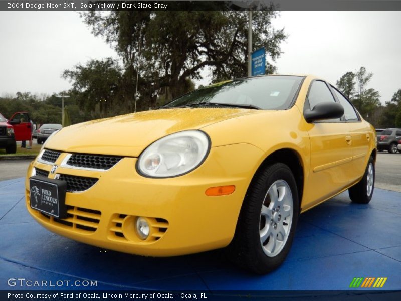 Solar Yellow / Dark Slate Gray 2004 Dodge Neon SXT