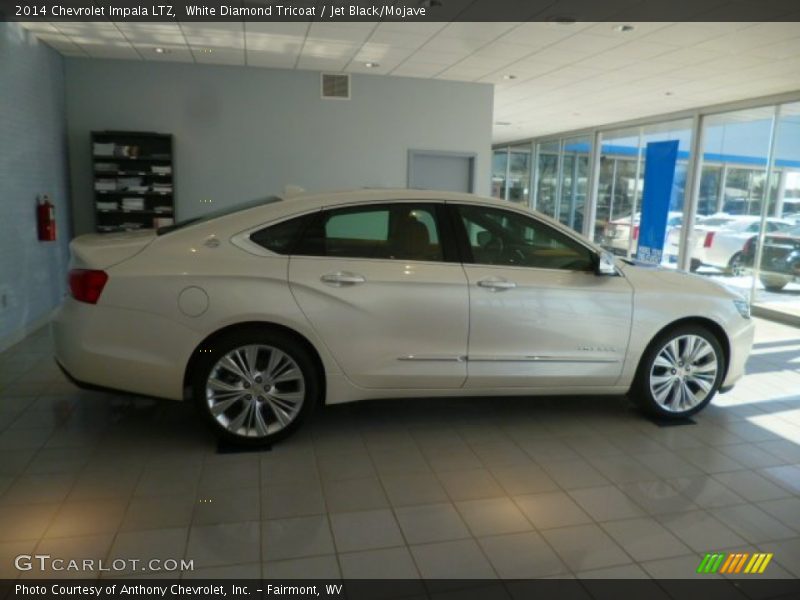 White Diamond Tricoat / Jet Black/Mojave 2014 Chevrolet Impala LTZ