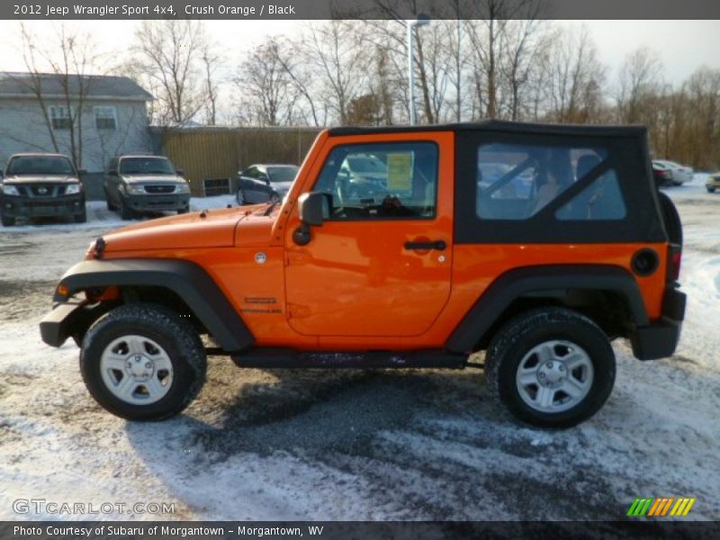Crush Orange / Black 2012 Jeep Wrangler Sport 4x4