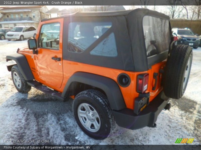 Crush Orange / Black 2012 Jeep Wrangler Sport 4x4