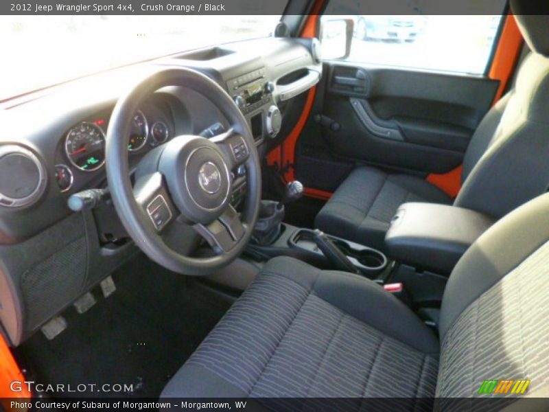 Crush Orange / Black 2012 Jeep Wrangler Sport 4x4