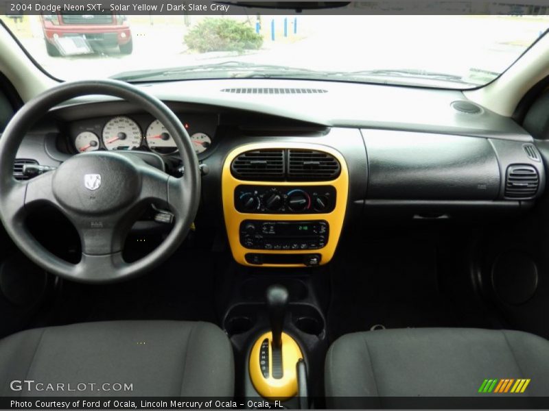 Solar Yellow / Dark Slate Gray 2004 Dodge Neon SXT
