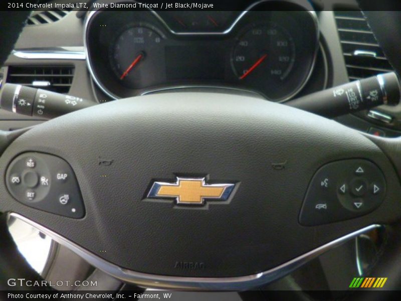 White Diamond Tricoat / Jet Black/Mojave 2014 Chevrolet Impala LTZ