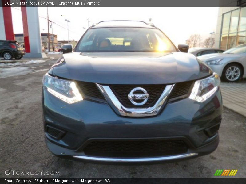 Graphite Blue / Almond 2014 Nissan Rogue SV AWD