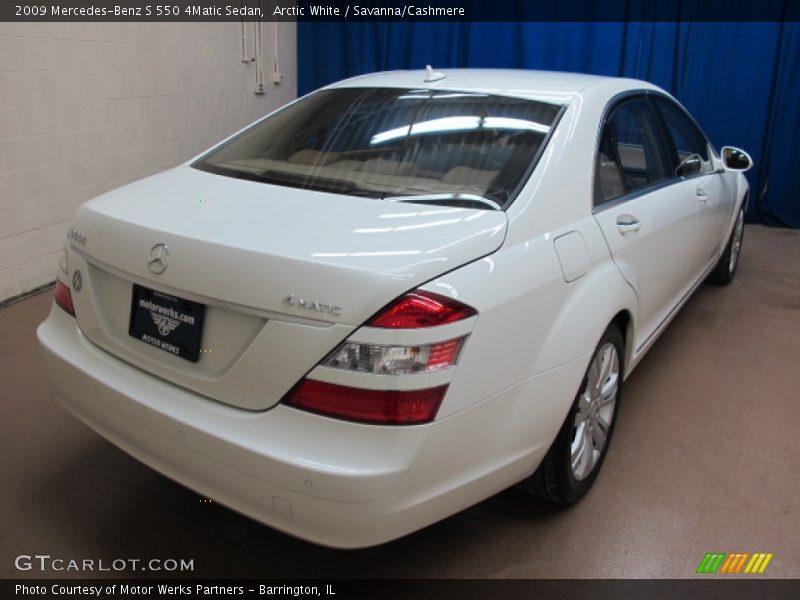 Arctic White / Savanna/Cashmere 2009 Mercedes-Benz S 550 4Matic Sedan
