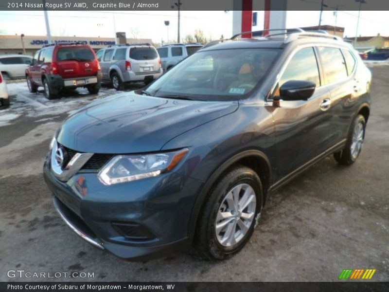 Graphite Blue / Almond 2014 Nissan Rogue SV AWD