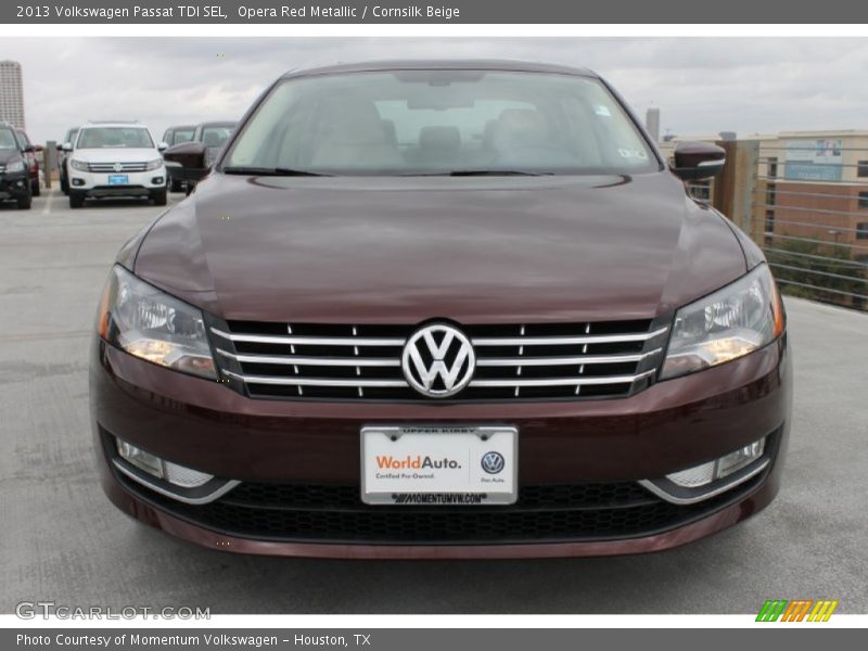 Opera Red Metallic / Cornsilk Beige 2013 Volkswagen Passat TDI SEL