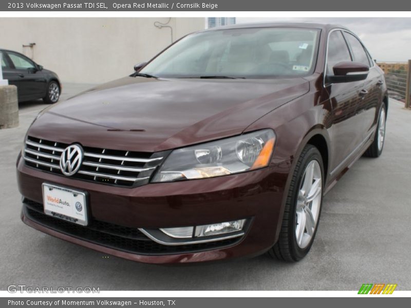 Opera Red Metallic / Cornsilk Beige 2013 Volkswagen Passat TDI SEL