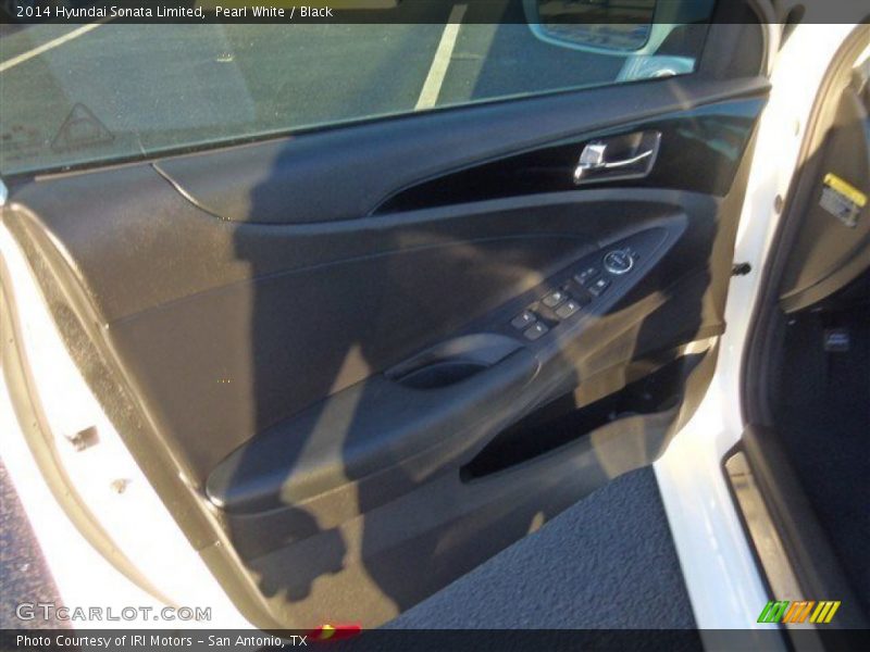 Pearl White / Black 2014 Hyundai Sonata Limited