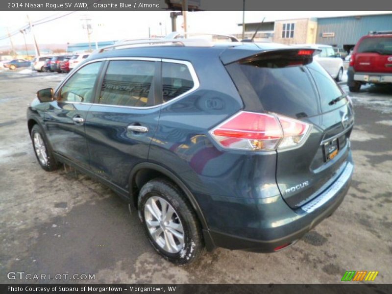 Graphite Blue / Almond 2014 Nissan Rogue SV AWD