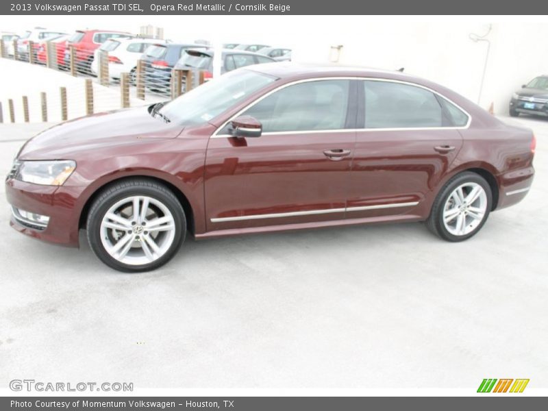 Opera Red Metallic / Cornsilk Beige 2013 Volkswagen Passat TDI SEL