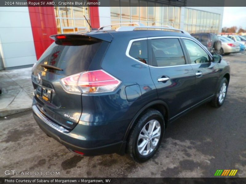 Graphite Blue / Almond 2014 Nissan Rogue SV AWD