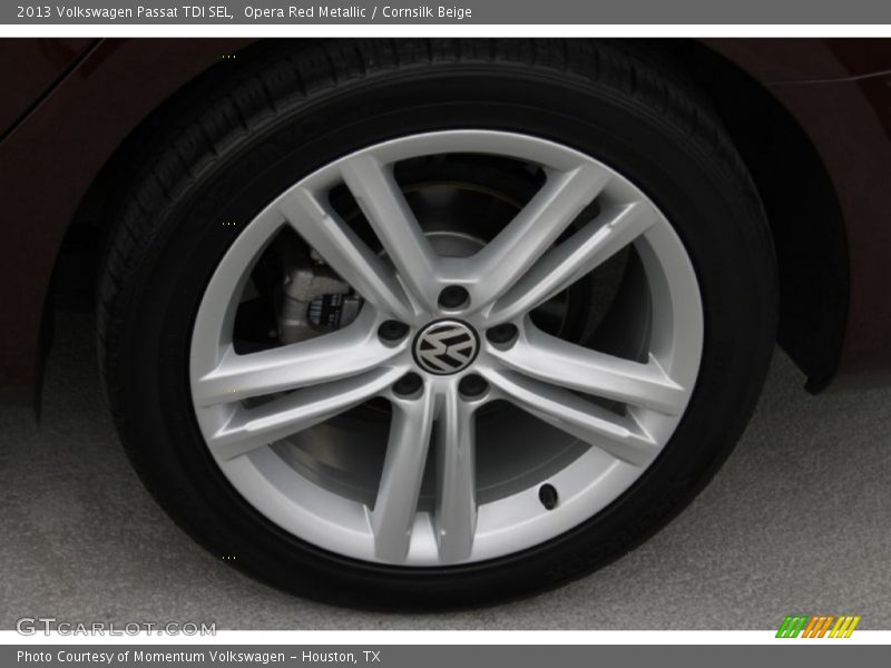 Opera Red Metallic / Cornsilk Beige 2013 Volkswagen Passat TDI SEL