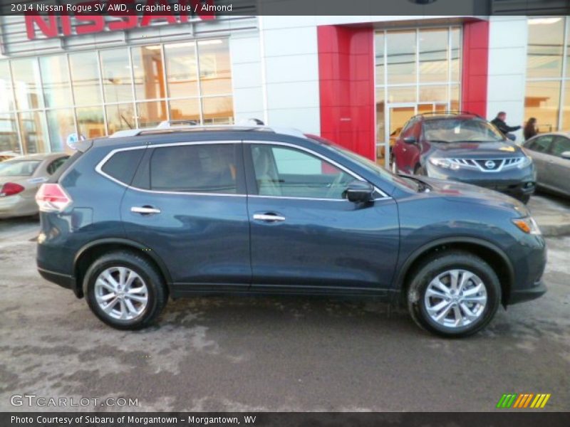 Graphite Blue / Almond 2014 Nissan Rogue SV AWD