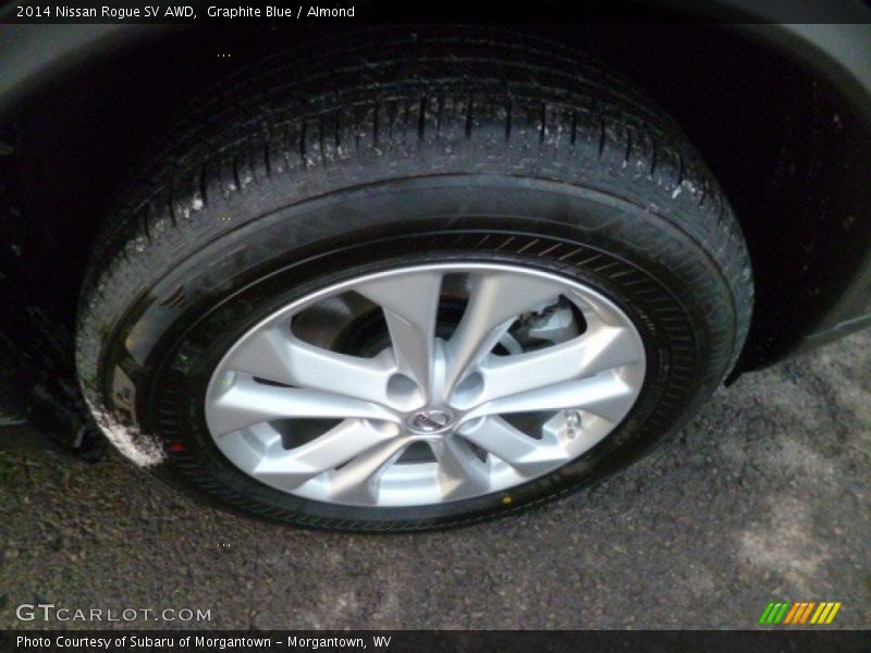 Graphite Blue / Almond 2014 Nissan Rogue SV AWD