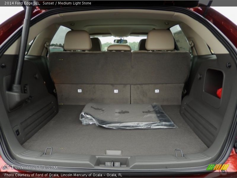 Sunset / Medium Light Stone 2014 Ford Edge SEL