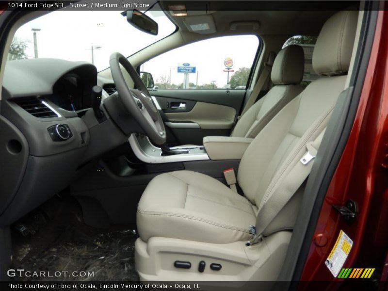 Sunset / Medium Light Stone 2014 Ford Edge SEL