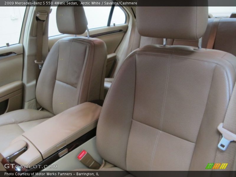 Arctic White / Savanna/Cashmere 2009 Mercedes-Benz S 550 4Matic Sedan