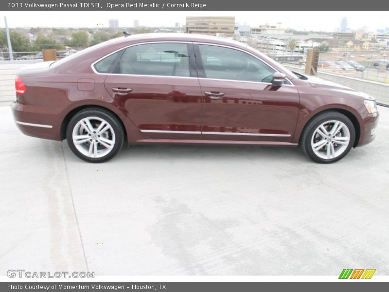 Opera Red Metallic / Cornsilk Beige 2013 Volkswagen Passat TDI SEL