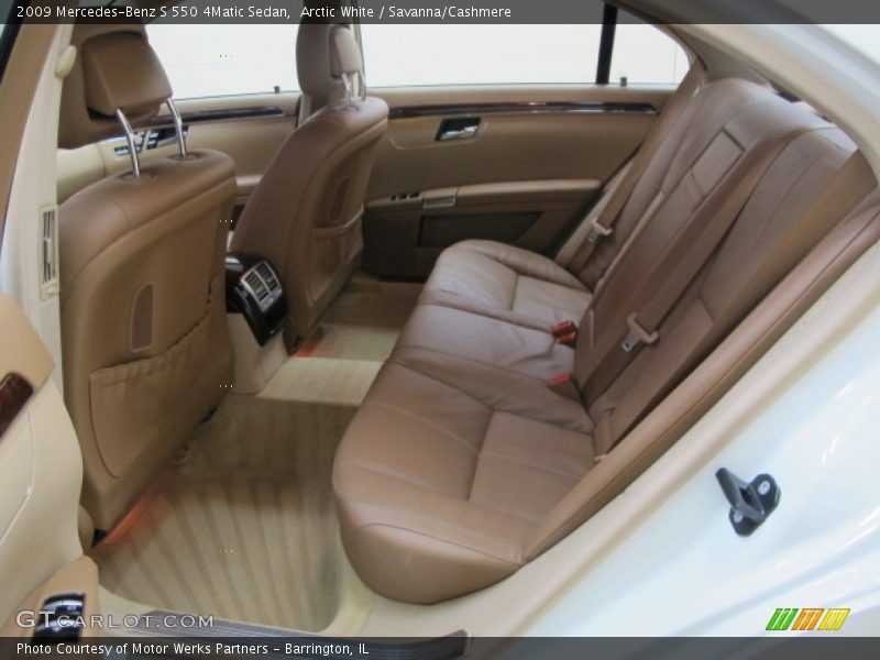 Arctic White / Savanna/Cashmere 2009 Mercedes-Benz S 550 4Matic Sedan