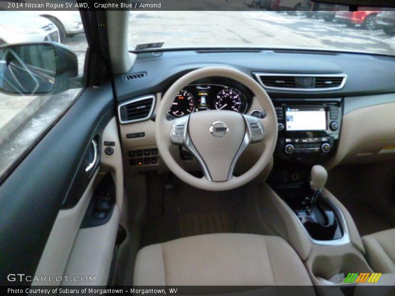 Graphite Blue / Almond 2014 Nissan Rogue SV AWD