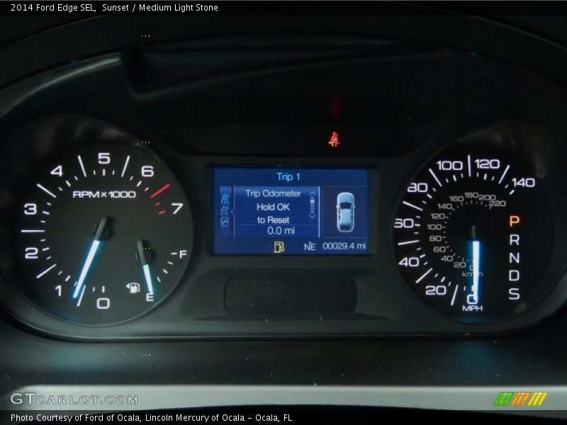 Sunset / Medium Light Stone 2014 Ford Edge SEL