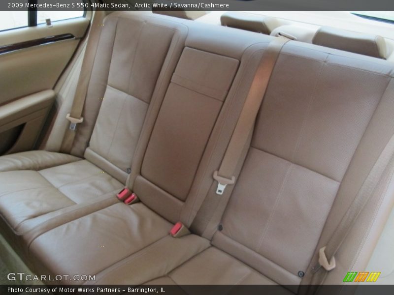 Arctic White / Savanna/Cashmere 2009 Mercedes-Benz S 550 4Matic Sedan