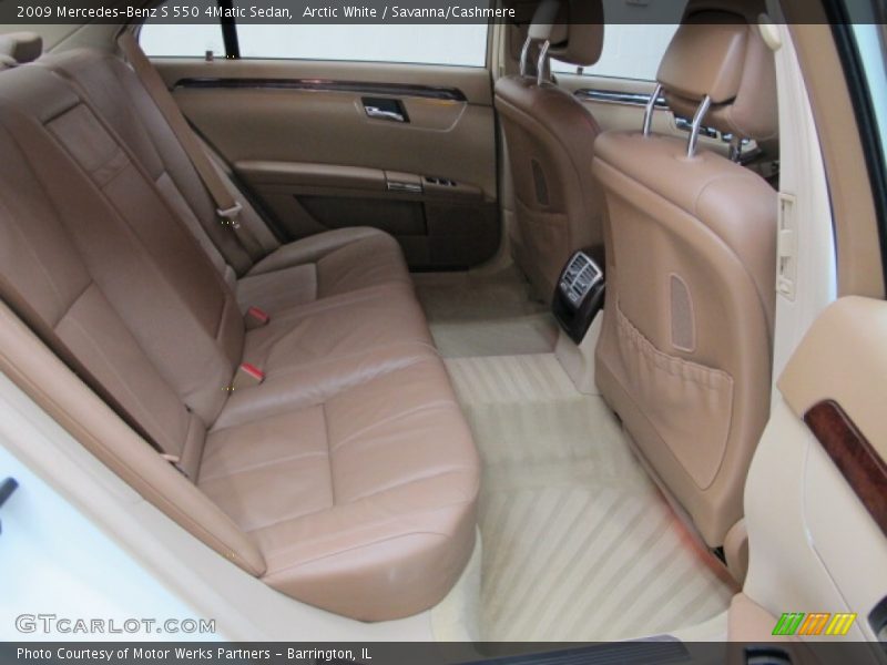 Arctic White / Savanna/Cashmere 2009 Mercedes-Benz S 550 4Matic Sedan