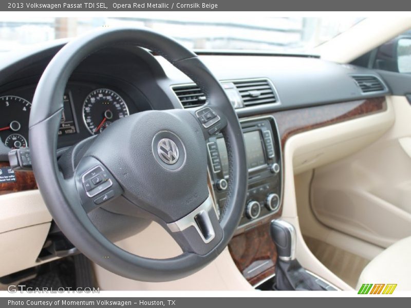 Opera Red Metallic / Cornsilk Beige 2013 Volkswagen Passat TDI SEL