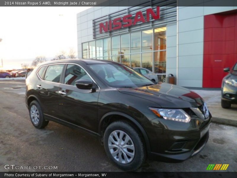 Midnight Jade / Charcoal 2014 Nissan Rogue S AWD