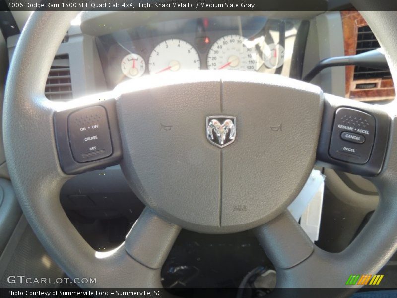 Light Khaki Metallic / Medium Slate Gray 2006 Dodge Ram 1500 SLT Quad Cab 4x4